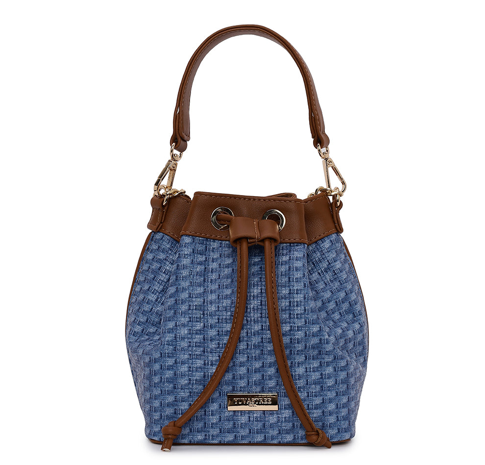 Evaara Bucket Bag - Blue Heaven