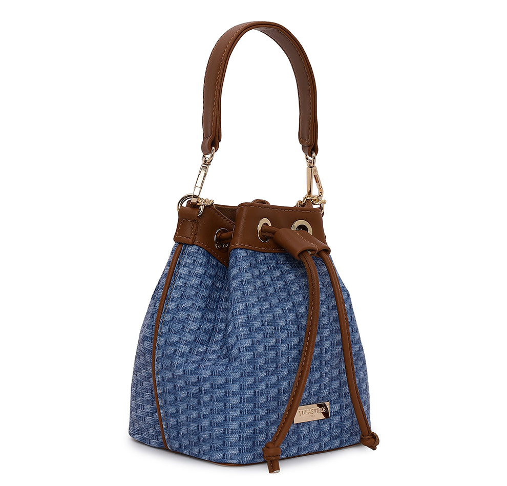 Evaara Bucket Bag - Blue Heaven