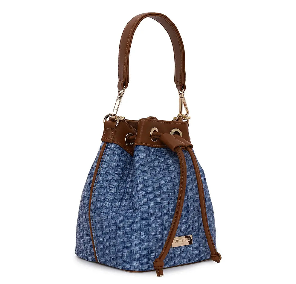 Evaara Bucket Bag - Blue Heaven YuvaStree