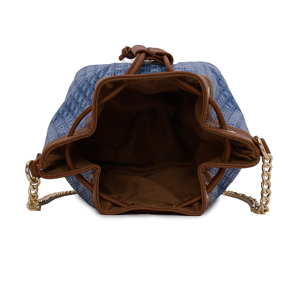 Evaara Bucket Bag - Blue Heaven
