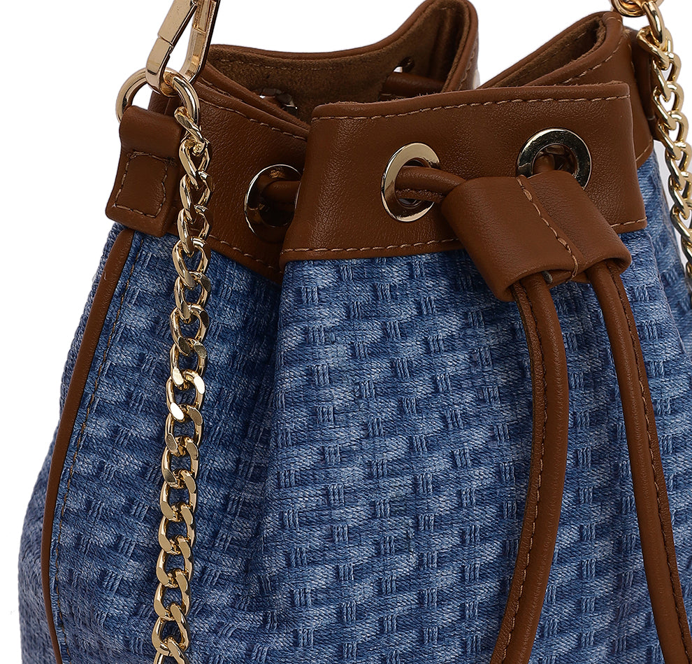 Evaara Bucket Bag - Blue Heaven