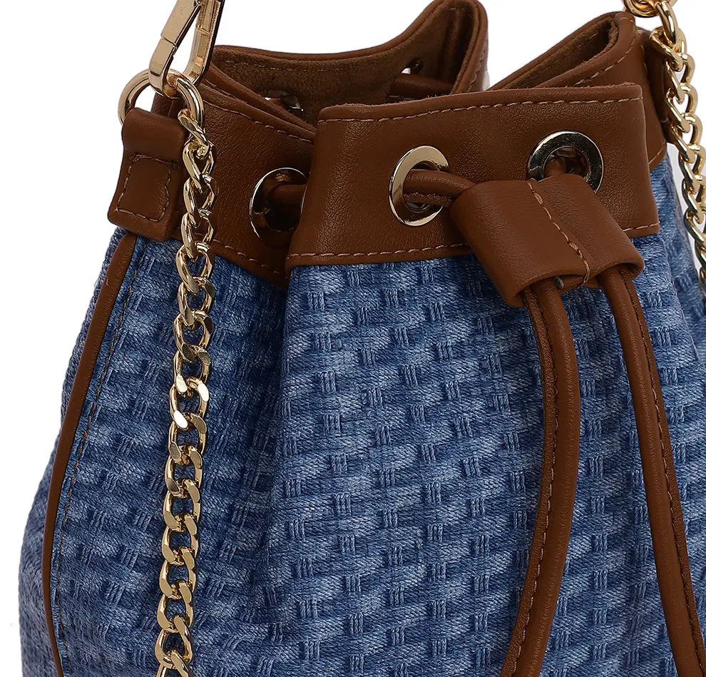 Evaara Bucket Bag - Blue Heaven YuvaStree