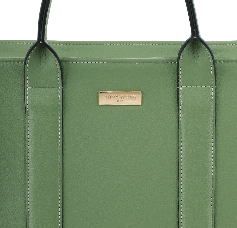 Elan Box Tote Bag - Matcha