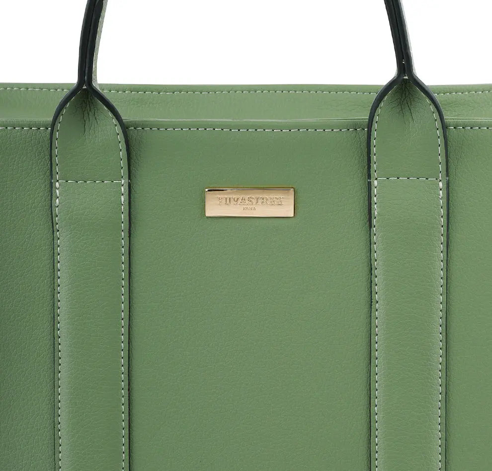 Elan Box Tote Bag - Matcha YuvaStree