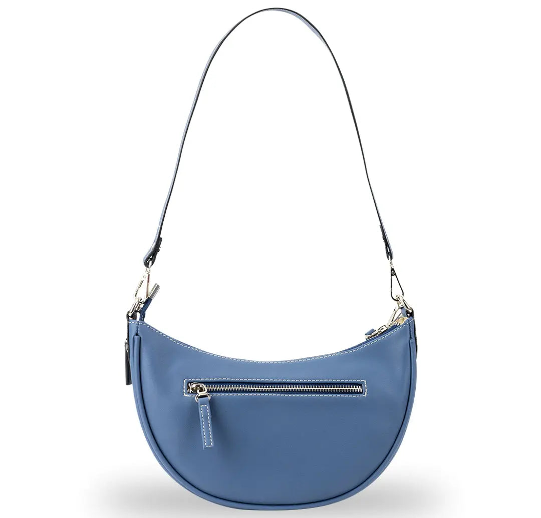 Eloise Half Moon Bag - Spanish Blue YuvaStree
