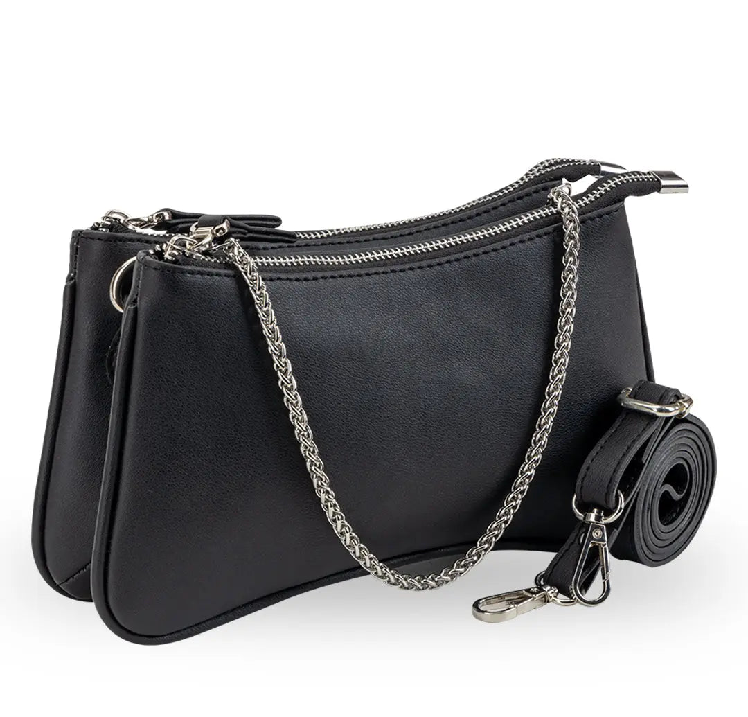 Twixis Crossbody Bag - Black YuvaStree