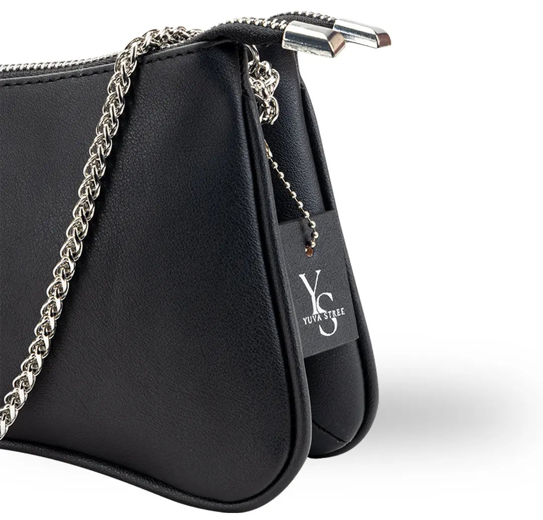 Twixis Crossbody Bag - Black YuvaStree