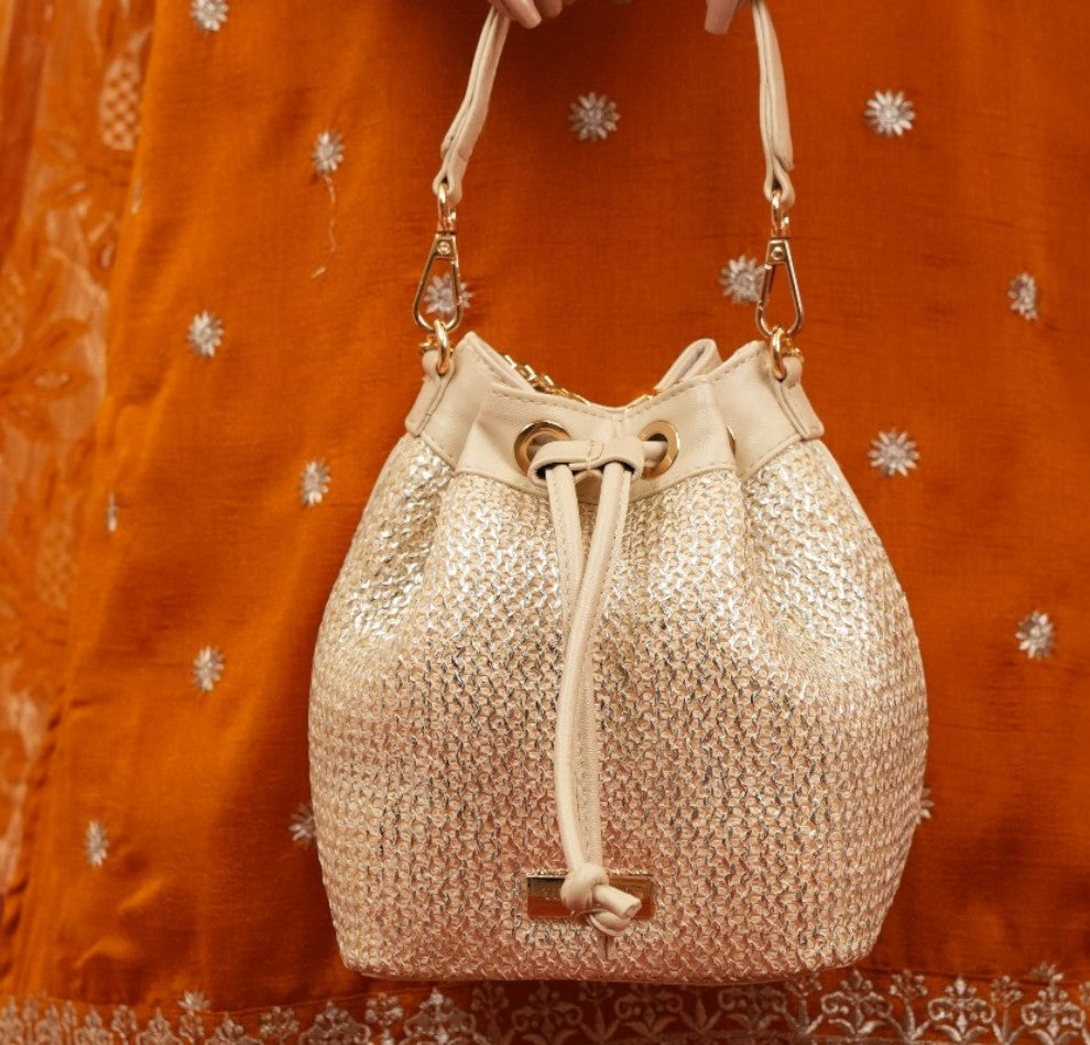 Evaara Bucket Bag - Pearl Glow