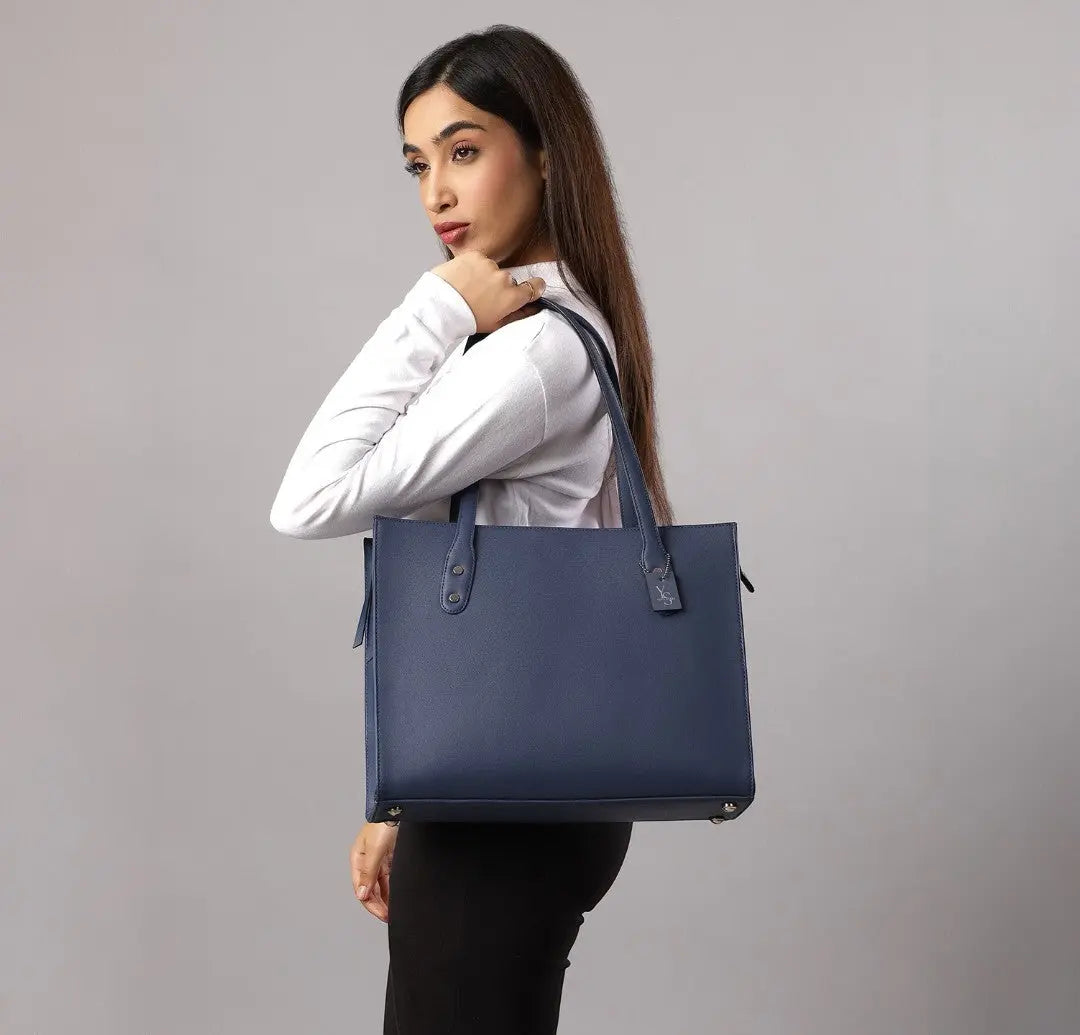 Elevate Tote Bag - Navy Blue YuvaStree