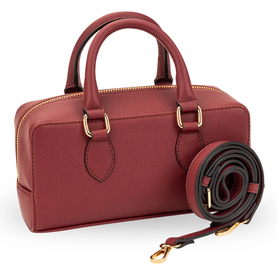 Lume Boxy Crossbody Bag - Cherry YuvaStree