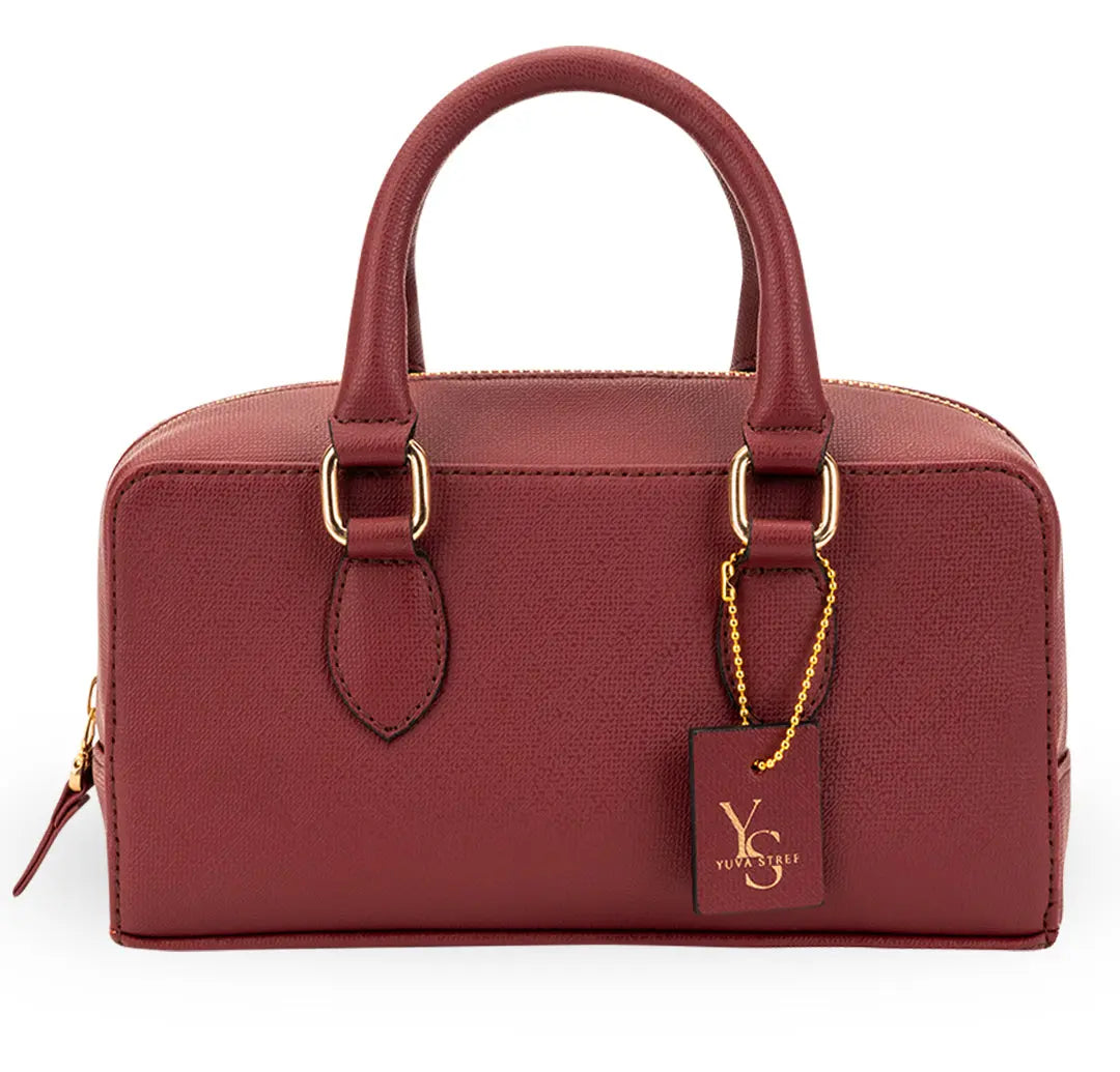 Lume Boxy Crossbody Bag - Cherry YuvaStree