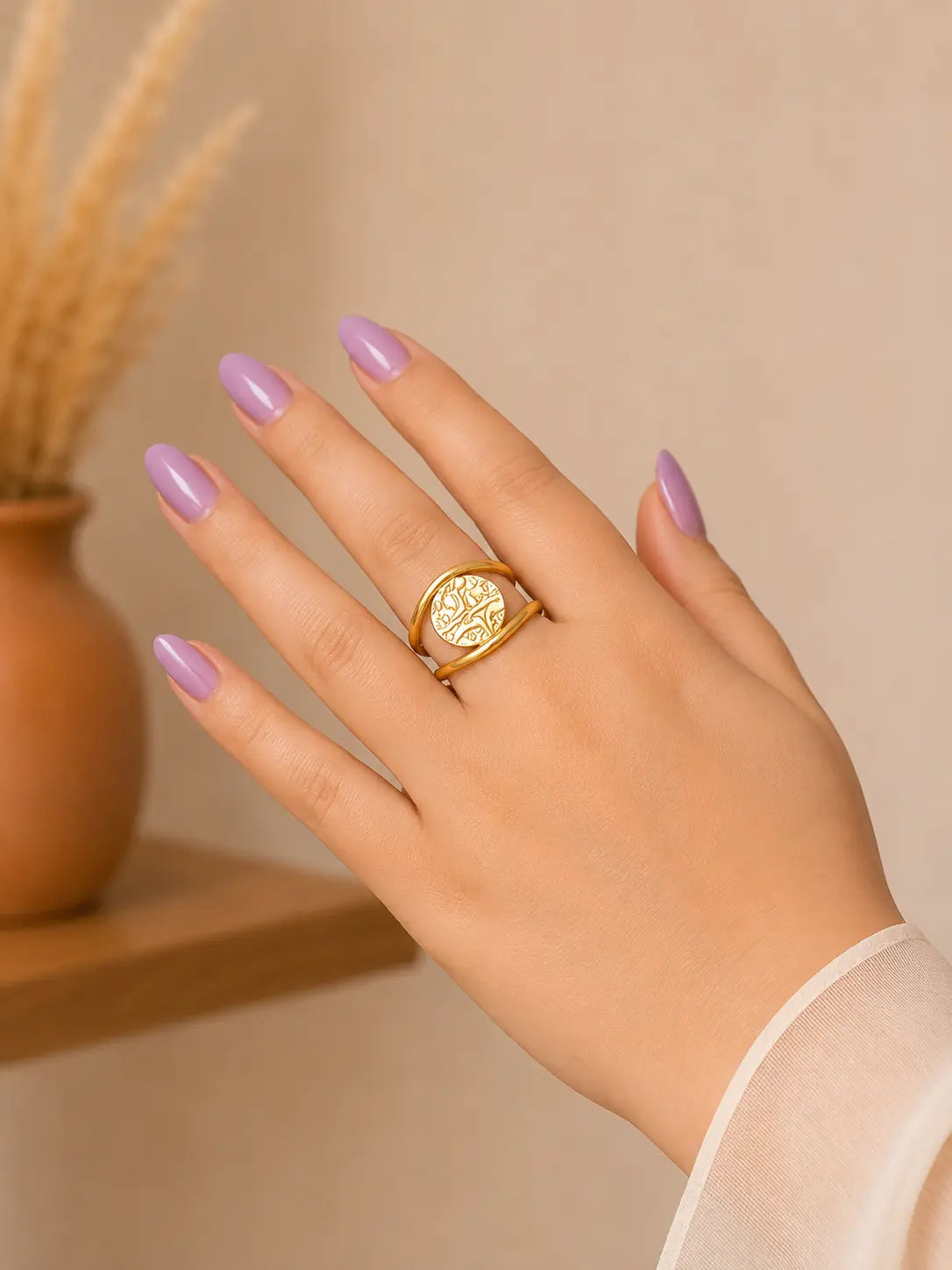 Disc Double Band Ring YuvaStree