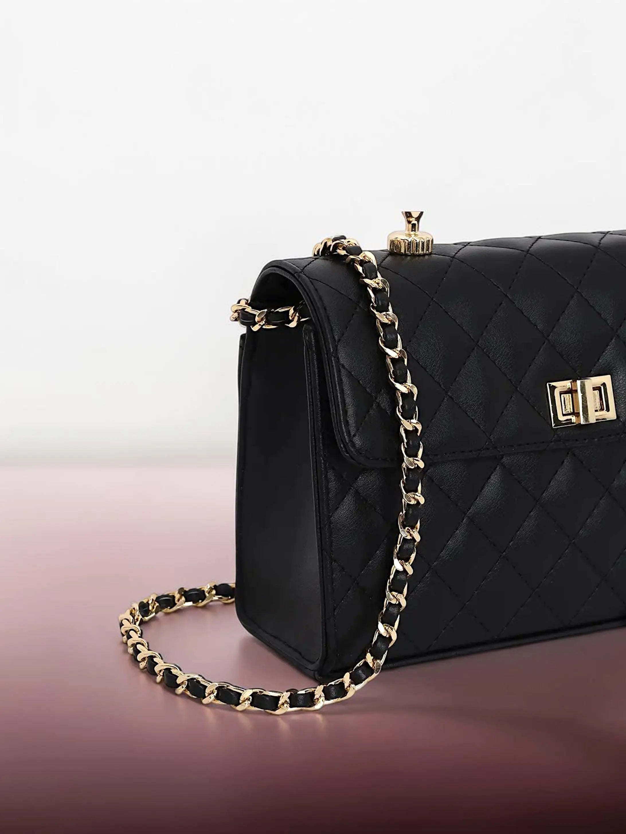 Elara Top Handle Bag - Black YuvaStree