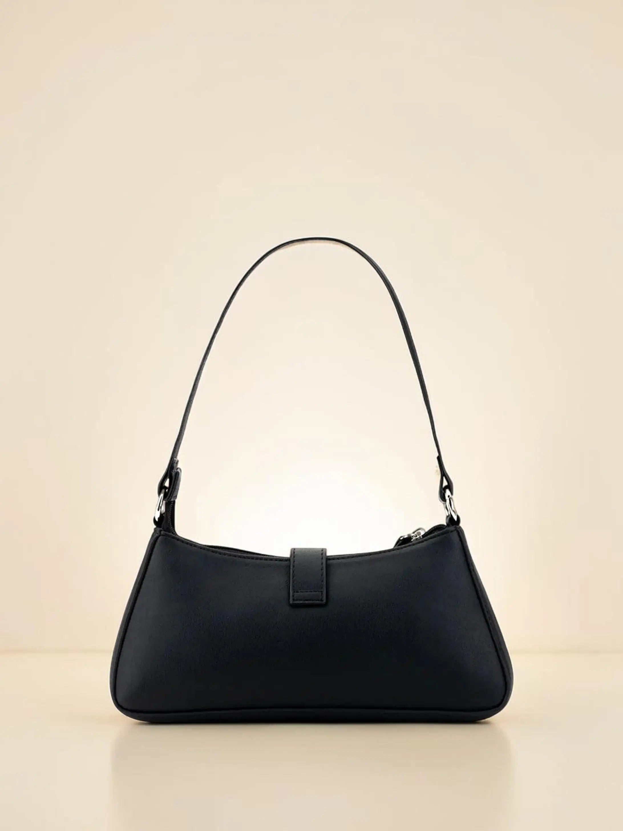 Sleek Baguette Bag - Black YuvaStree