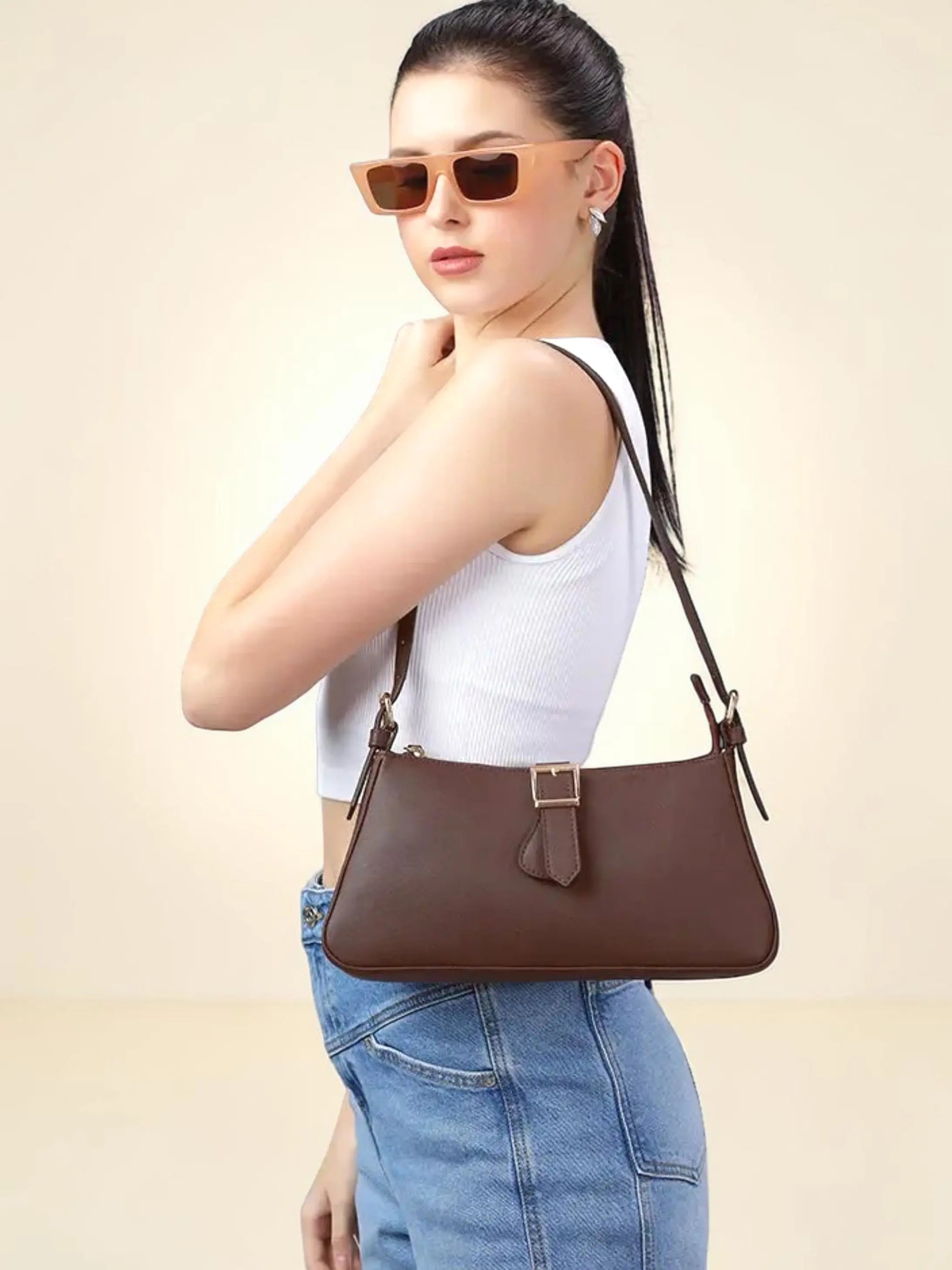 Sleek Baguette Large - Dk. Mocha YuvaStree