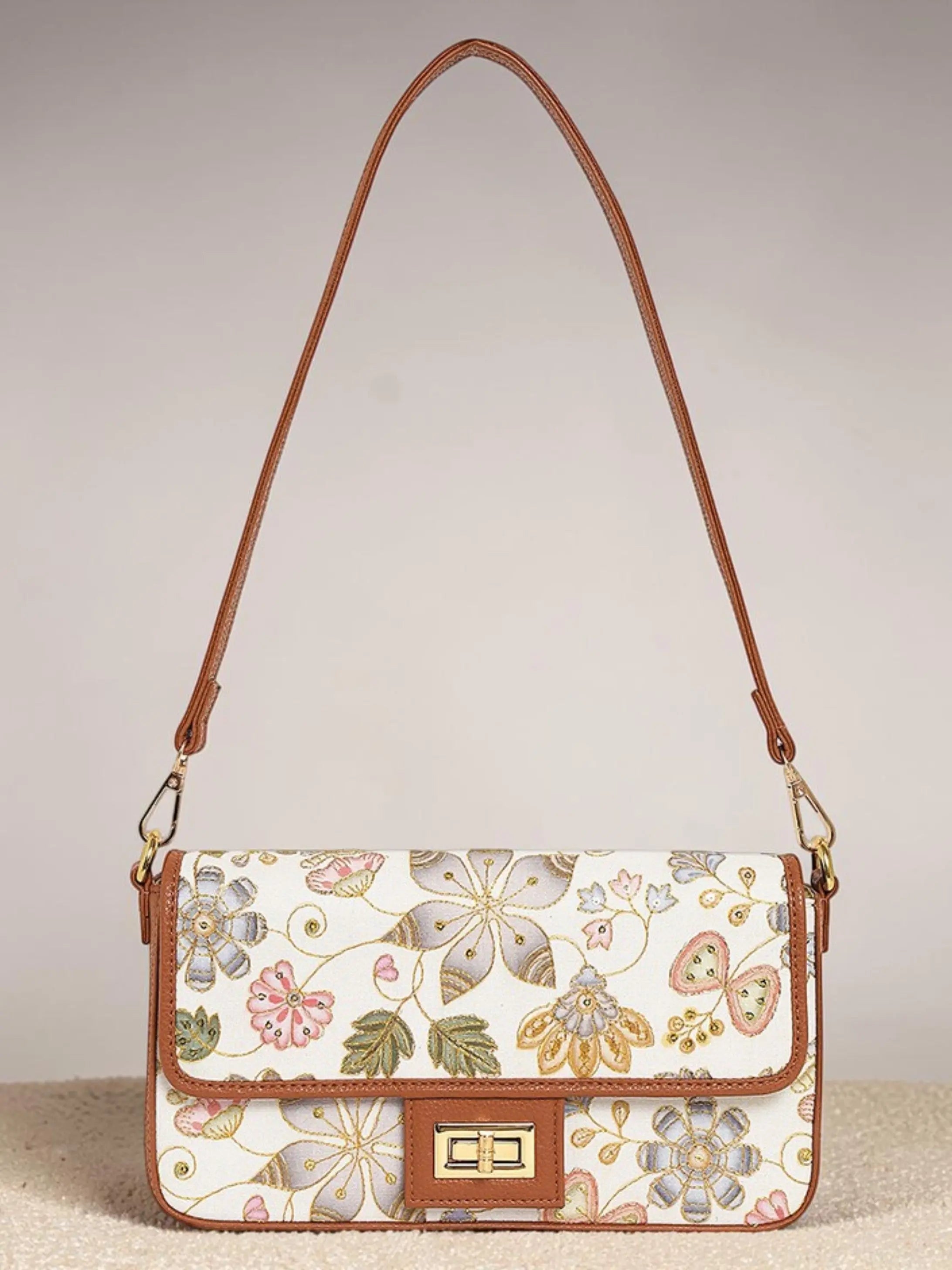 Alira Shoulder Bag - Caramel Ivory YuvaStree