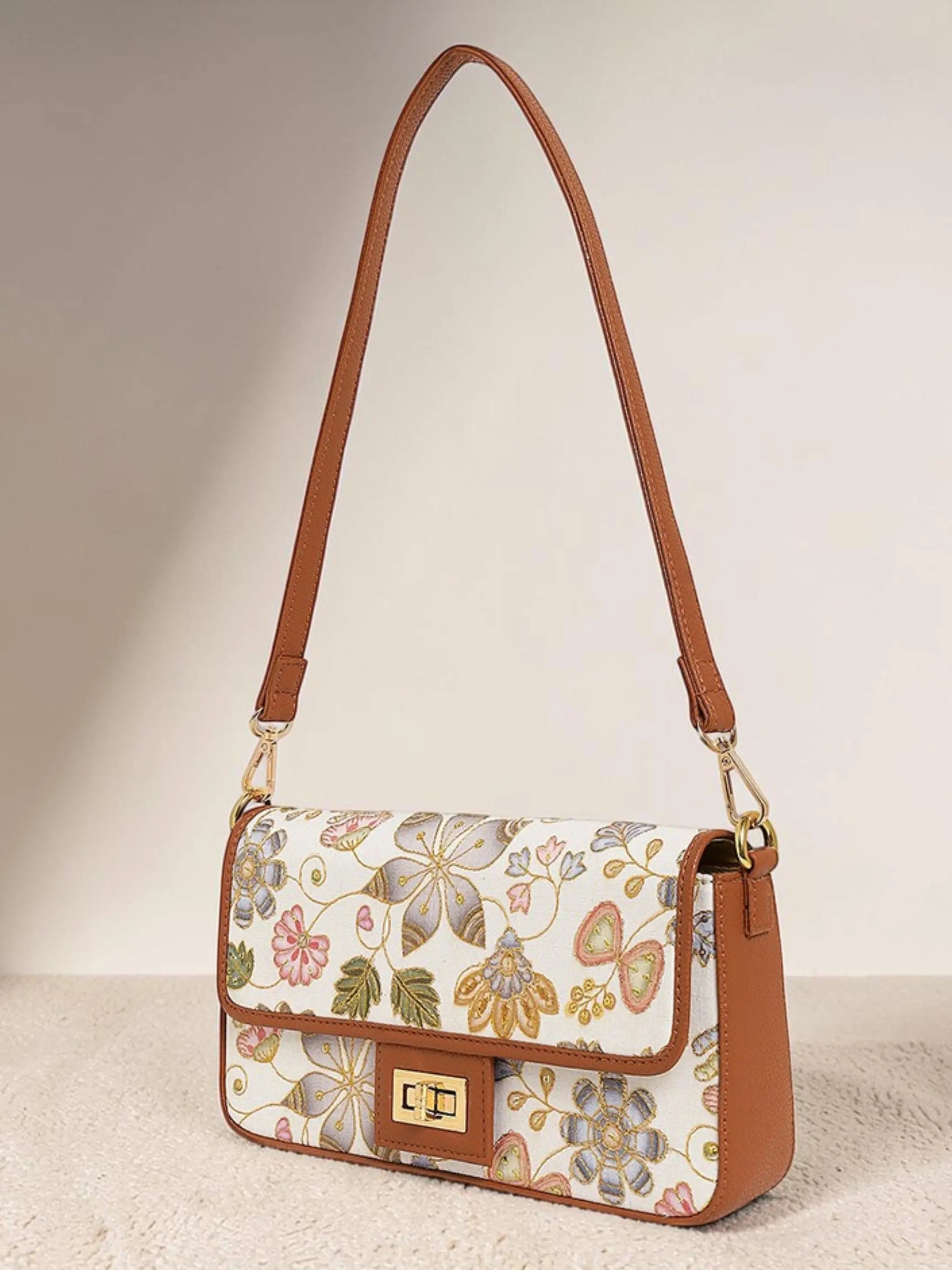 Alira Shoulder Bag - Caramel Ivory YuvaStree