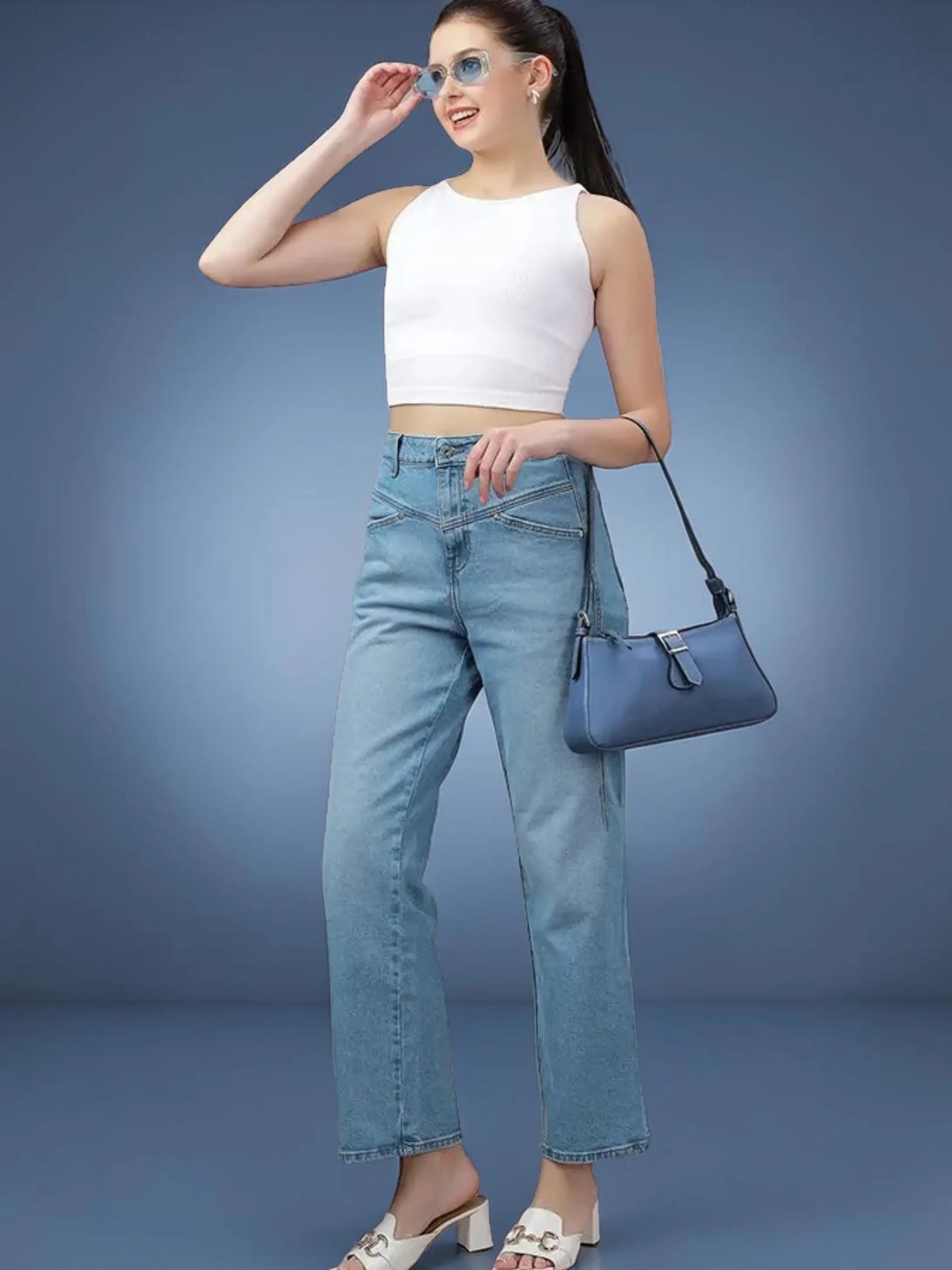 Sleek Baguette Large - Spanish Blue YuvaStree