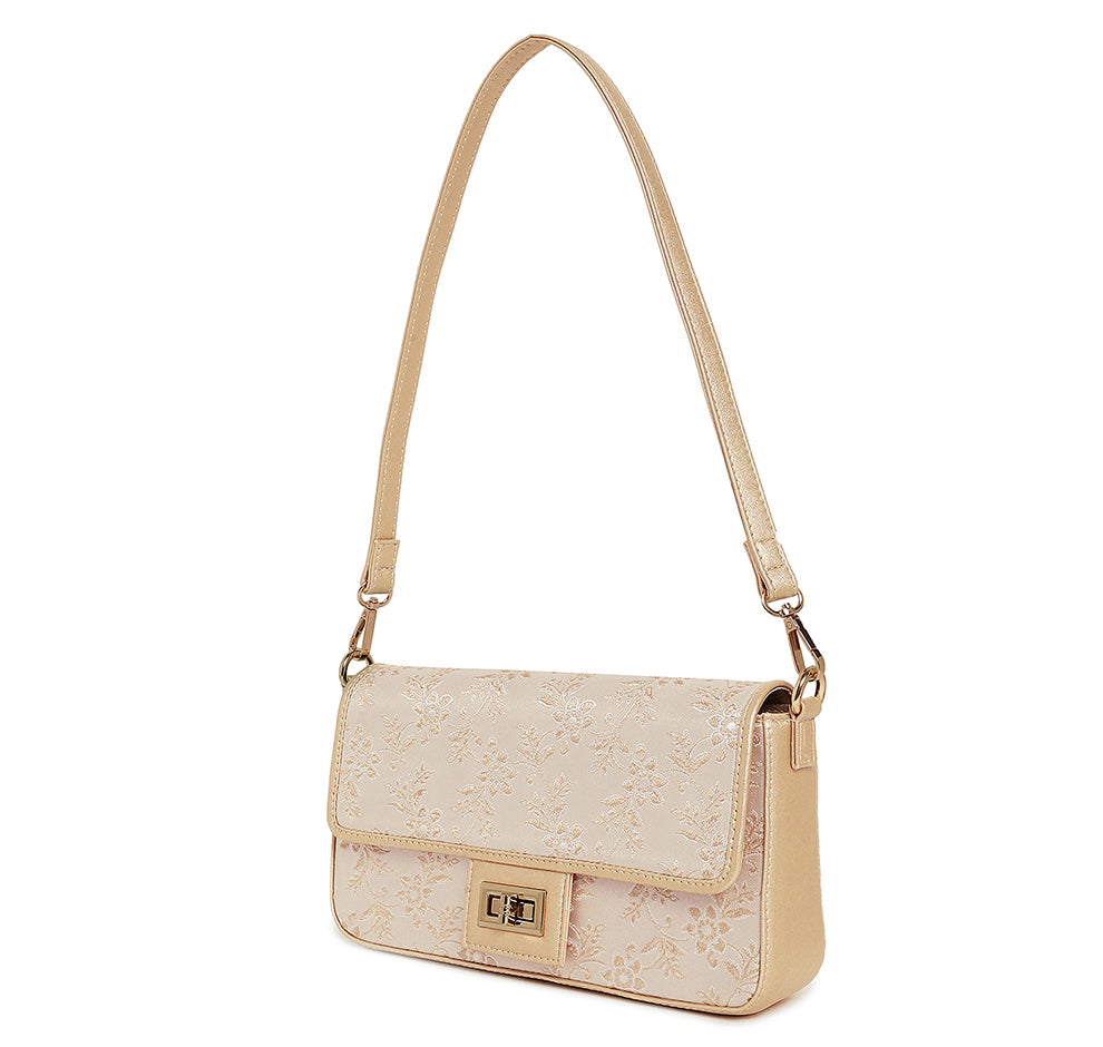 Alira Shoulder Bag - Off White Gold