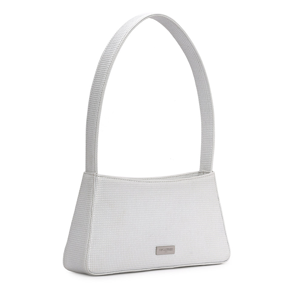 Vestra Shoulder Bag - Pearl White