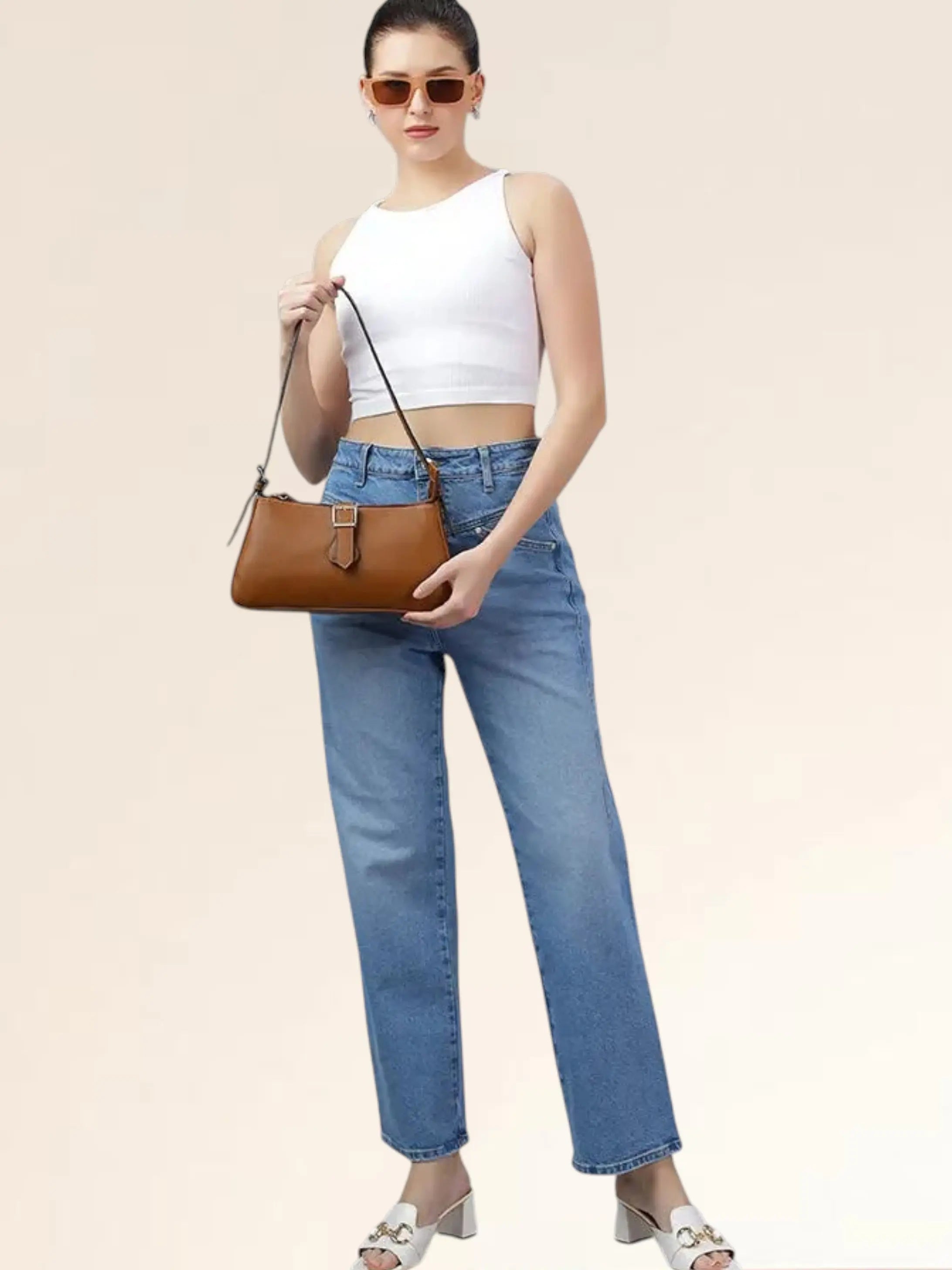 Sleek Baguette Large - Tan YuvaStree