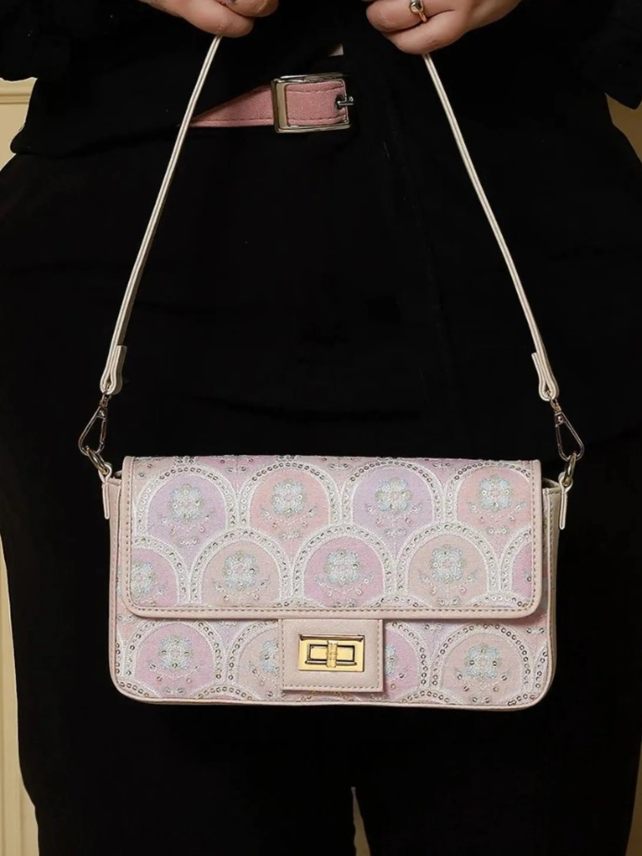 Alira Shoulder Bag - Pearl Blush YuvaStree