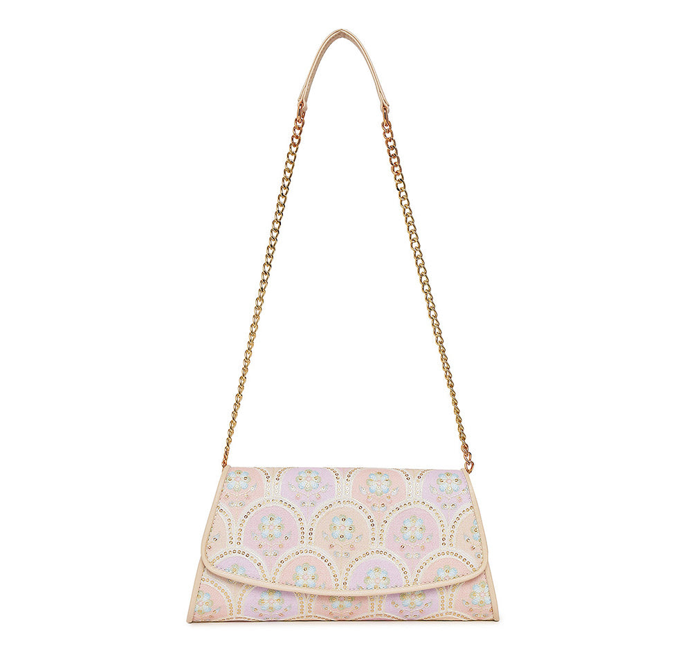 Elisa wallet sling - Pearl Blush