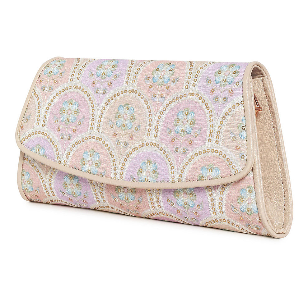 Elisa wallet sling - Pearl Blush