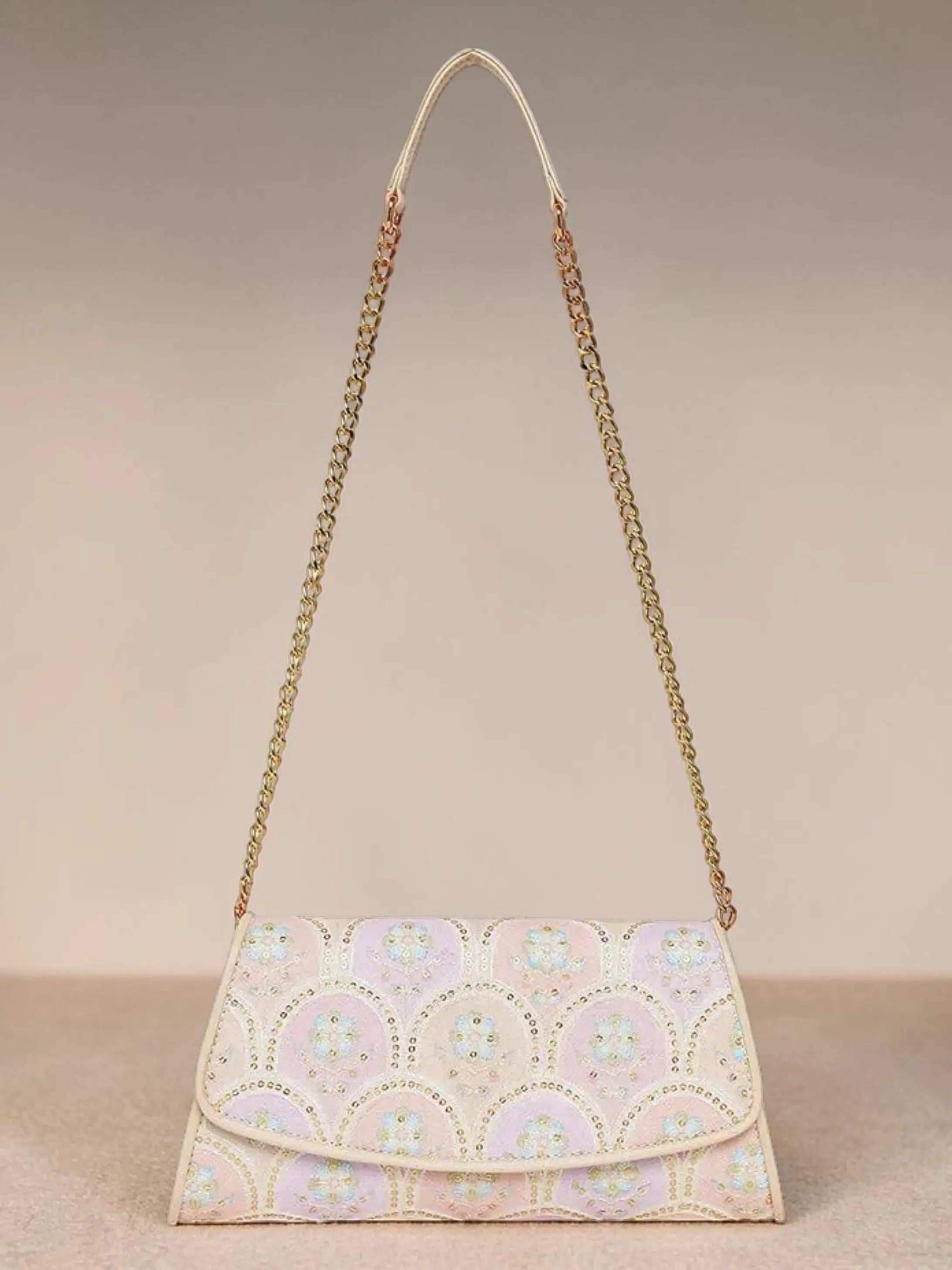 Elisa wallet sling - Pearl Blush YuvaStree