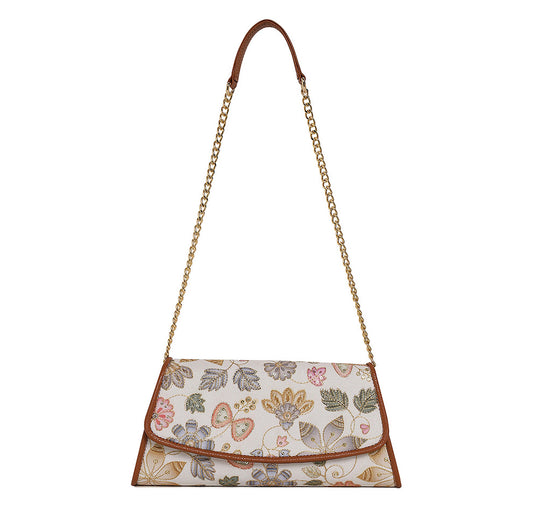 Elisa wallet sling - Caramel Ivory
