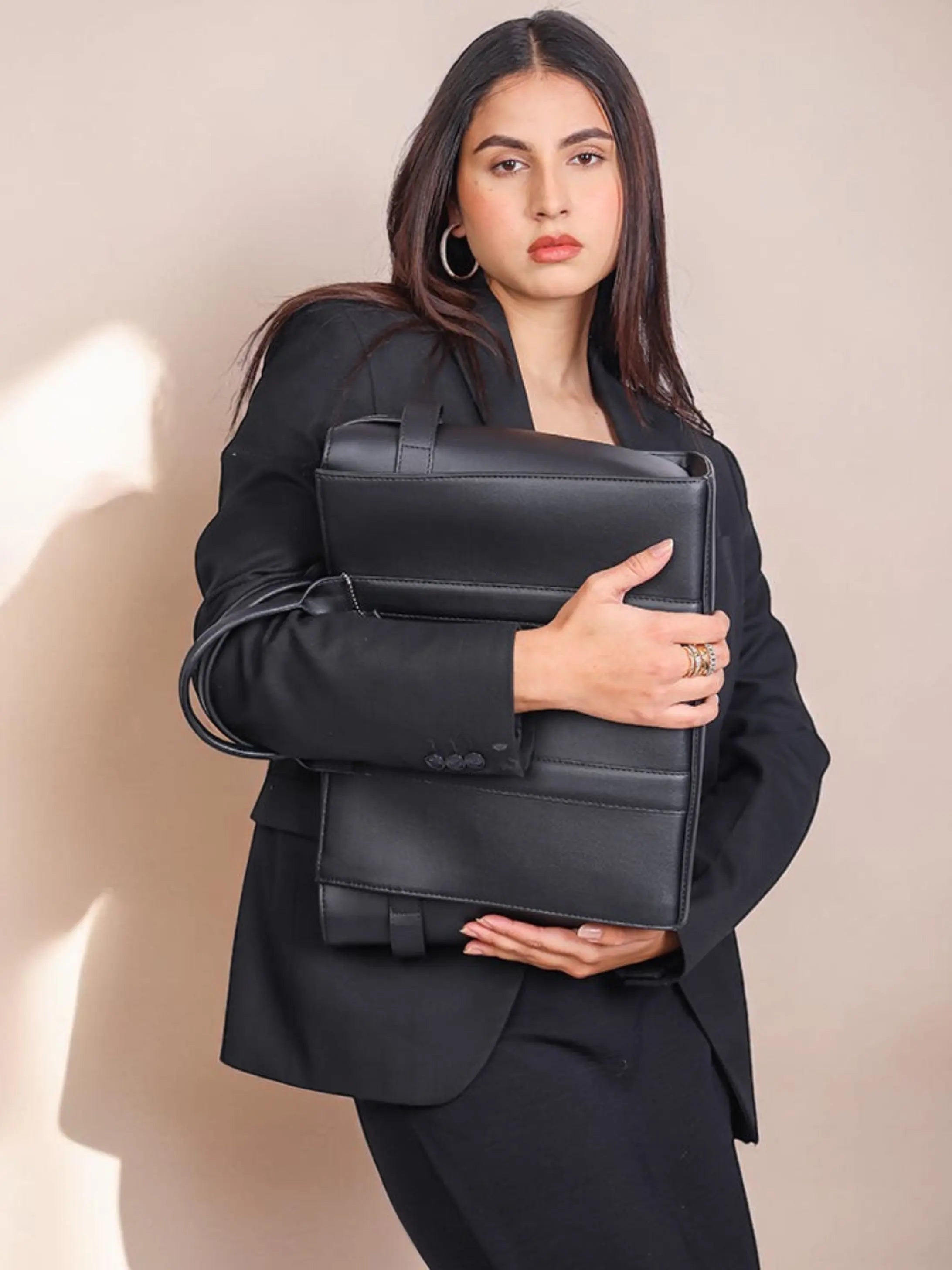 Elan Box Tote Bag - Black My Store