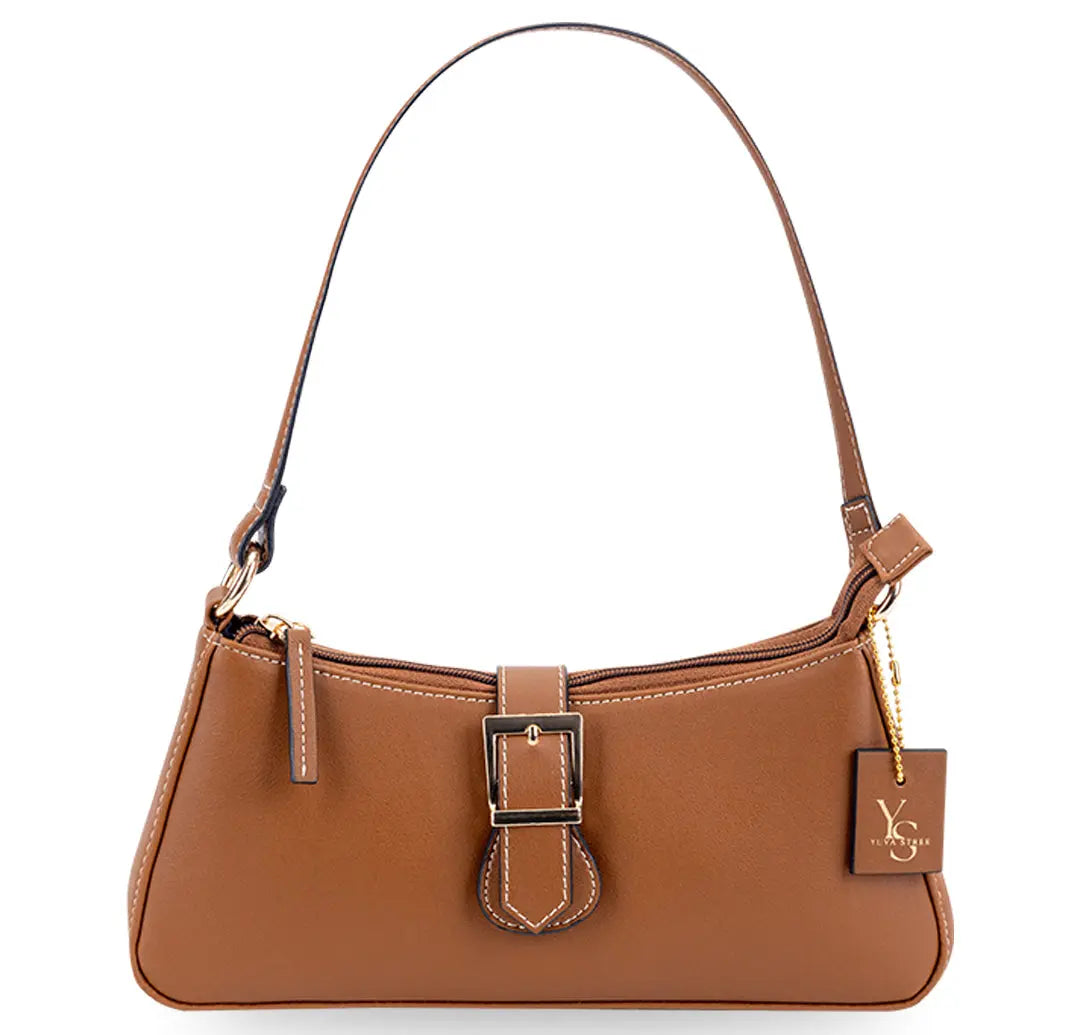 Sleek Baguette Bag - Tan YuvaStree