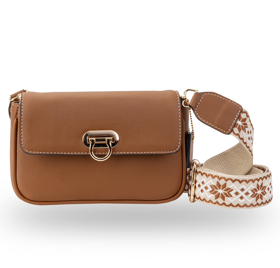 Sway Crossbody Bag - Tan YuvaStree
