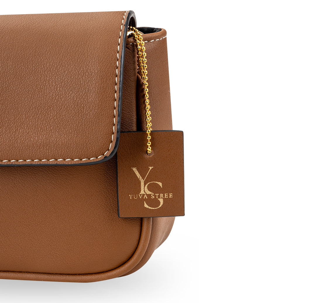 Sway Crossbody Bag - Tan YuvaStree