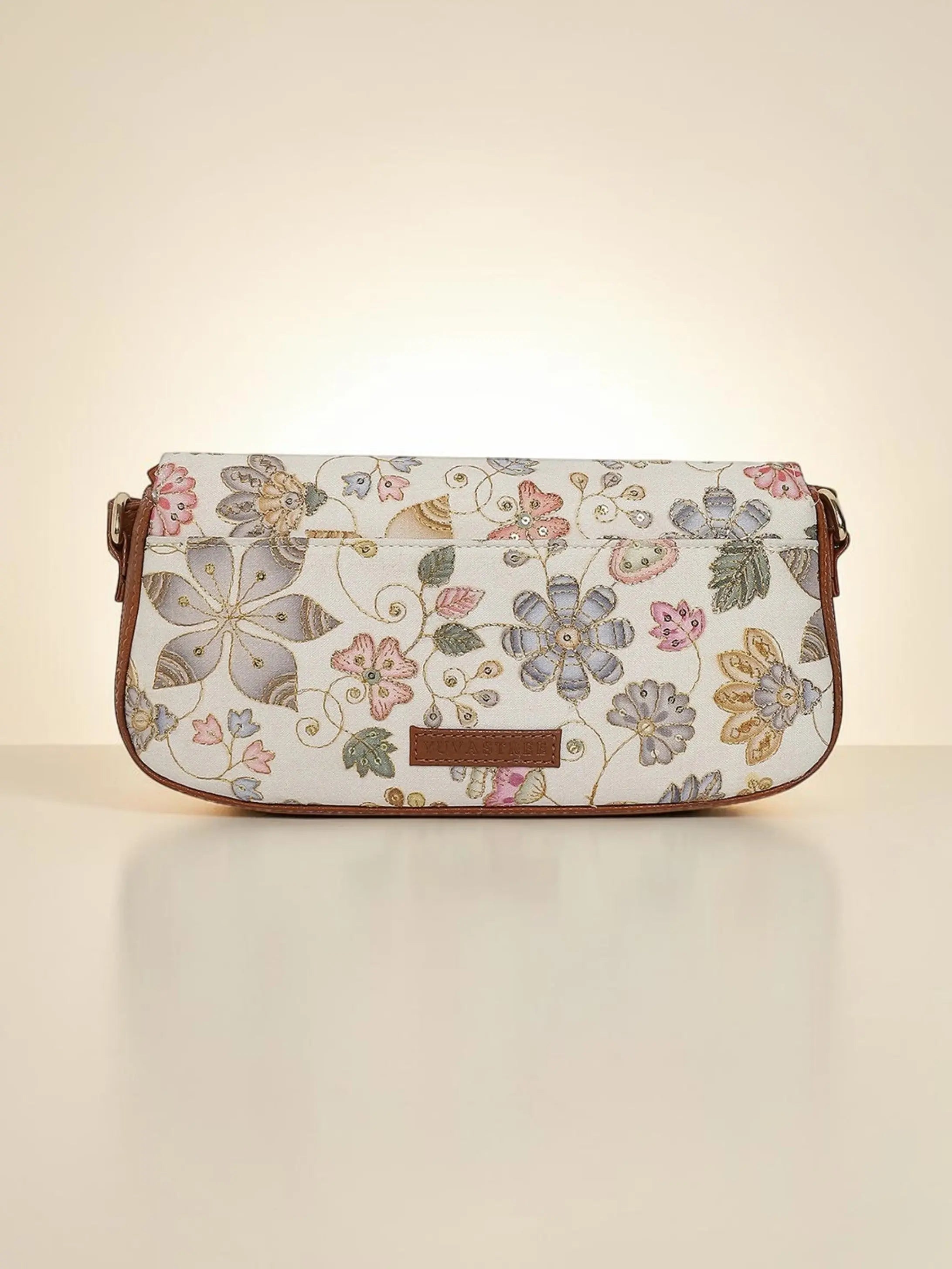 Saira Crossbody Bag - Caramel Ivory YuvaStree
