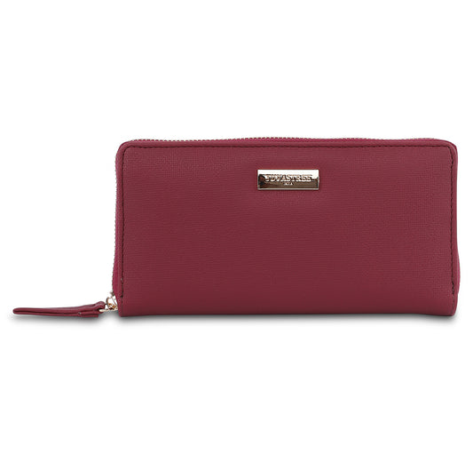 Vault Zip Wallet - Cherry