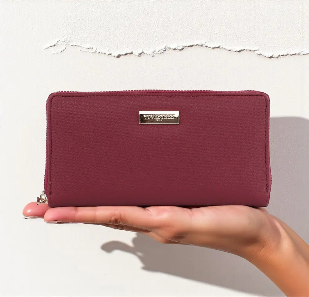 Vault Zip Wallet - Cherry YuvaStree