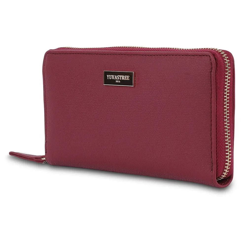 Vault Zip Wallet - Cherry YuvaStree