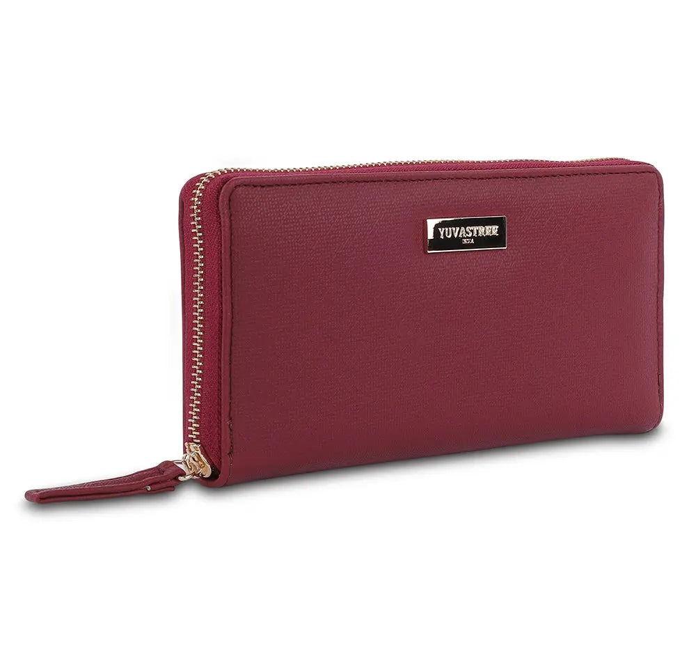 Vault Zip Wallet - Cherry YuvaStree