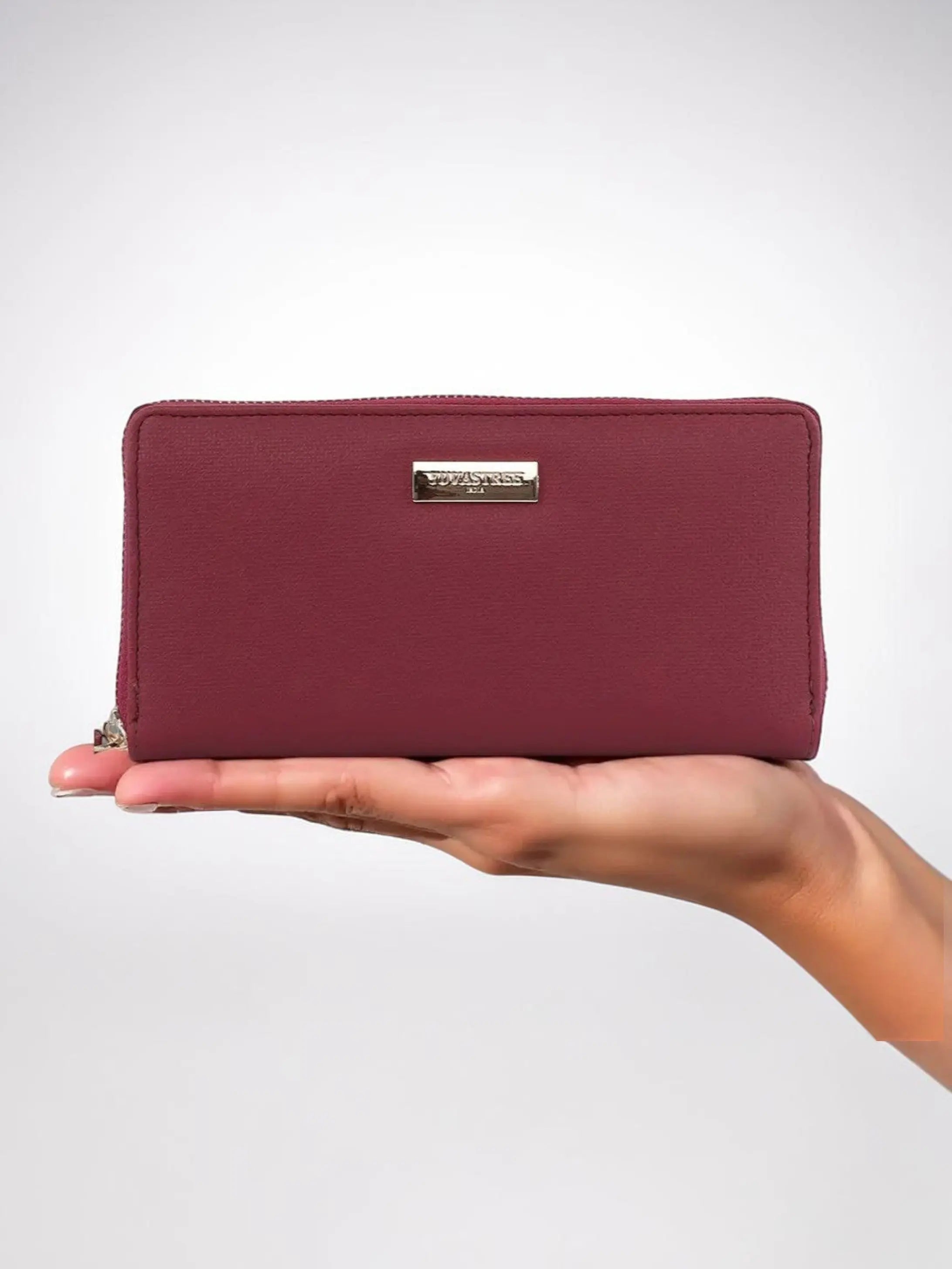 Vault Zip Wallet - Cherry YuvaStree