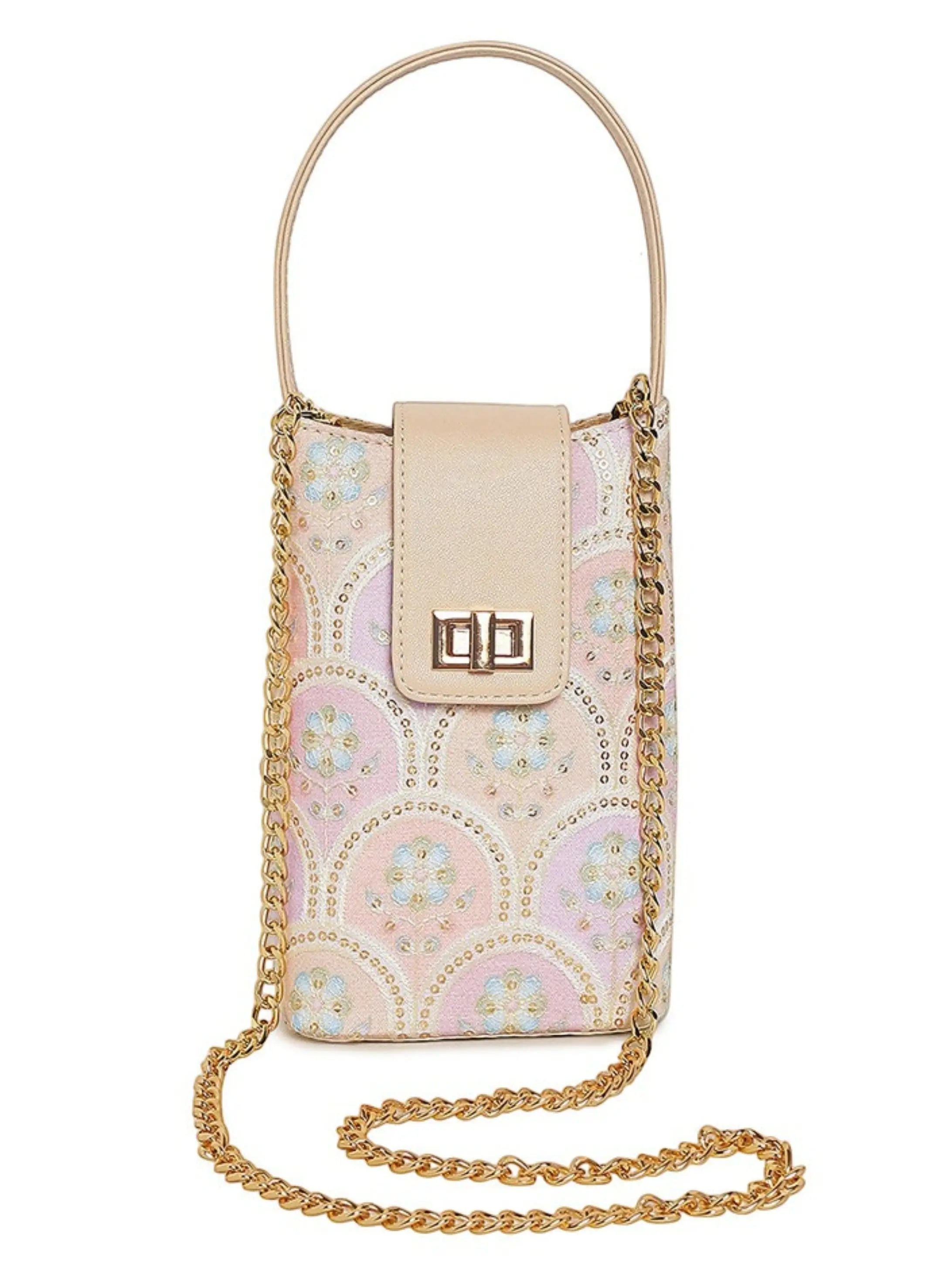 Noor Mini Sling Bag - Pearl Blush YuvaStree