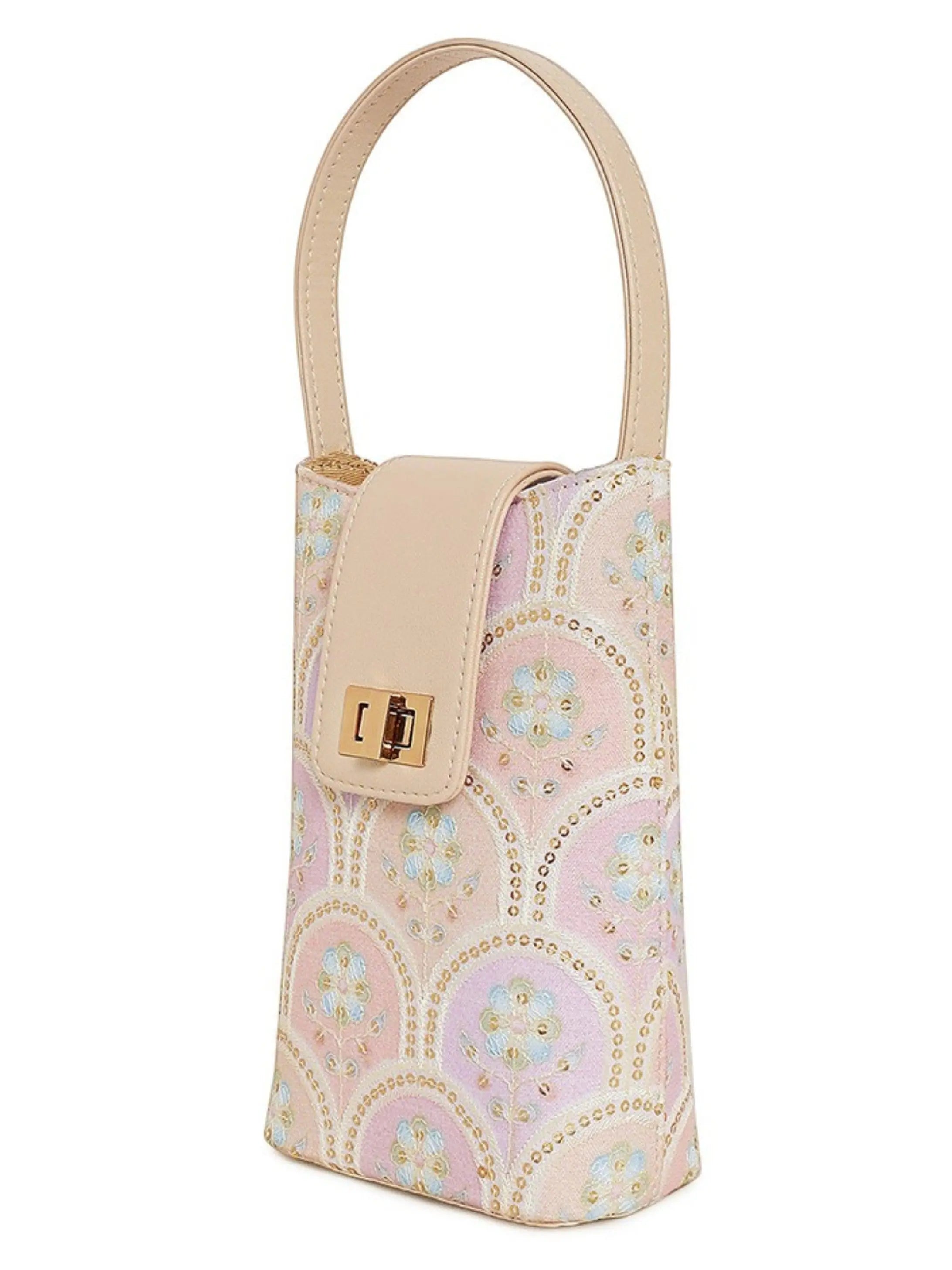 Noor Mini Sling Bag - Pearl Blush YuvaStree