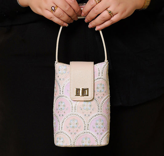 Noor Mini Sling Bag - Pearl Blush