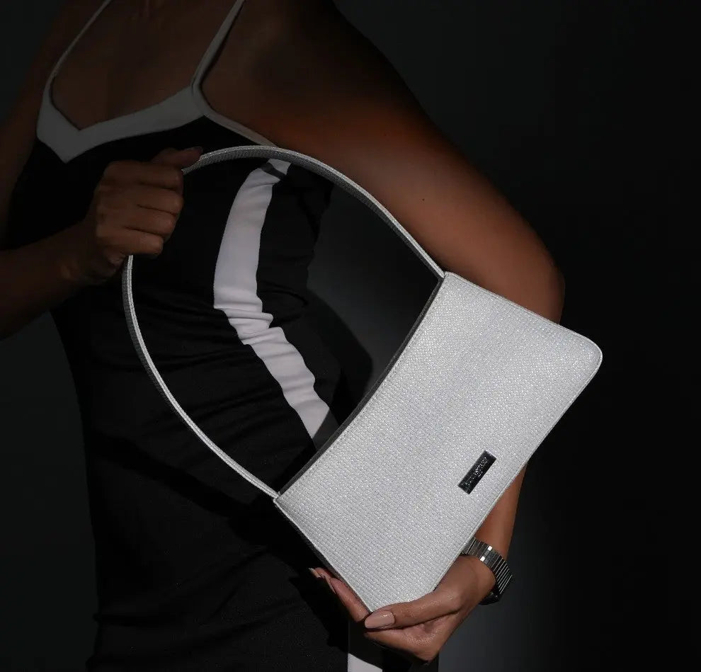 Vestra Shoulder Bag - Pearl White YuvaStree
