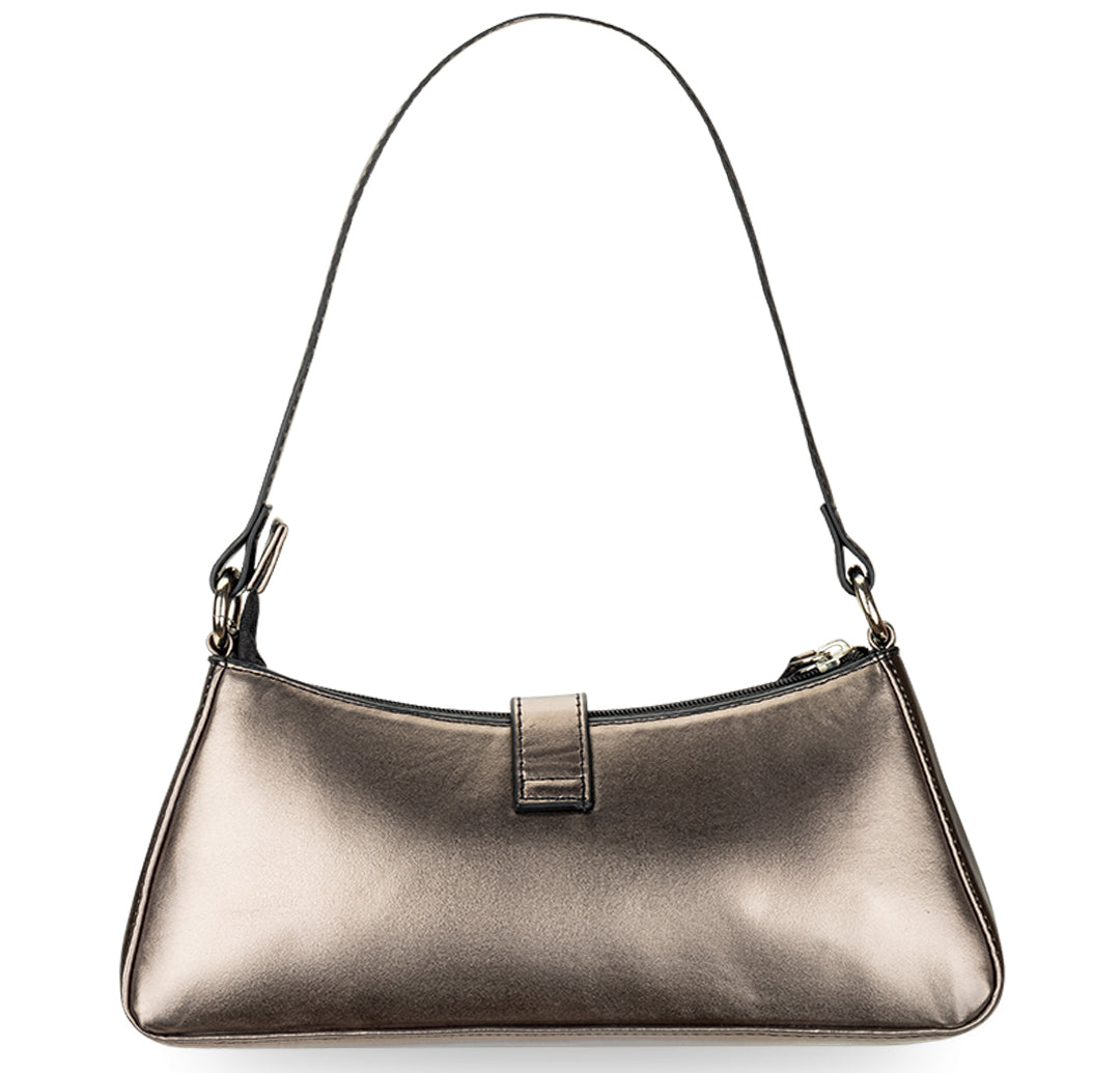 Sleek Baguette Bag - Gunmetal YuvaStree