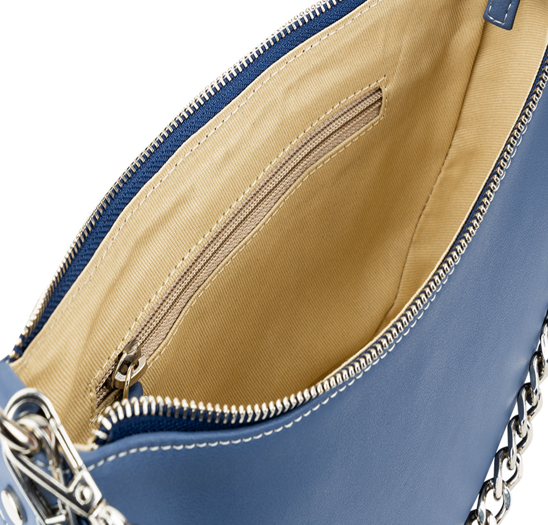 Eloise Half Moon Bag - Spanish Blue