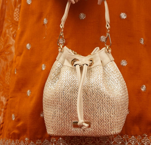 Evaara Bucket Bag - Pearl Glow