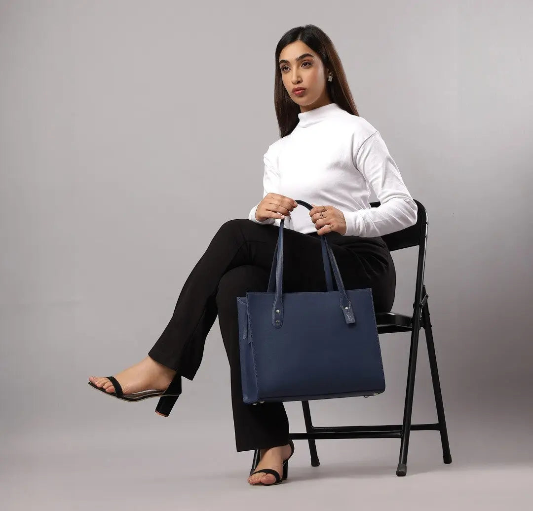 Elevate Tote Bag - Navy Blue YuvaStree
