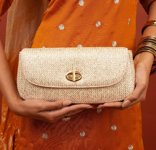 Elvina Clutch - Pearl Glow
