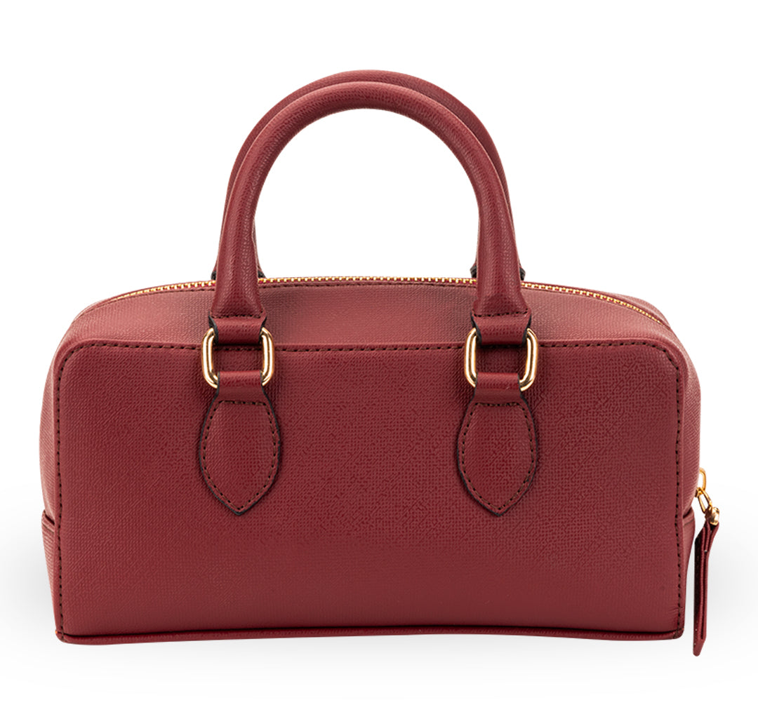 Lume Boxy Crossbody Bag - Cherry